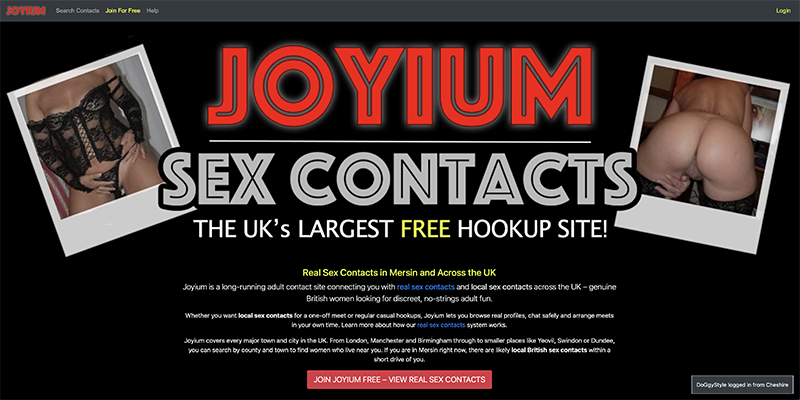 Joyium homepage screenshot showing modern adult social dating platform